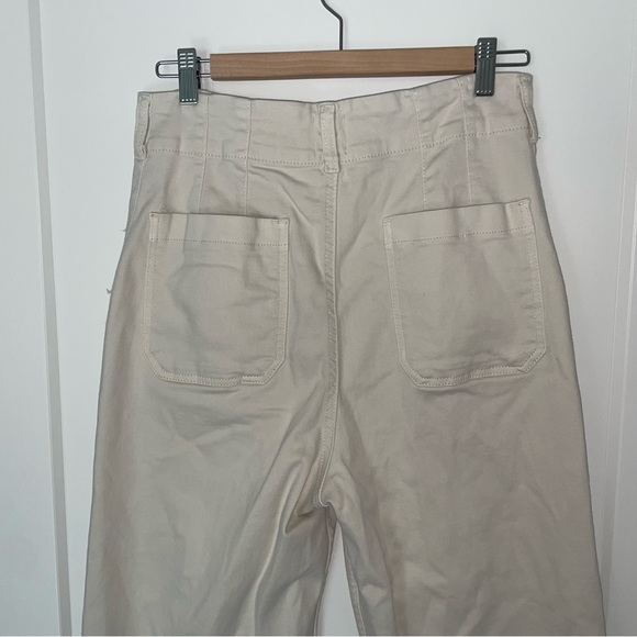 Maeve Colette Wide Leg Crop in Ivory 31T - Picture 6 of 9